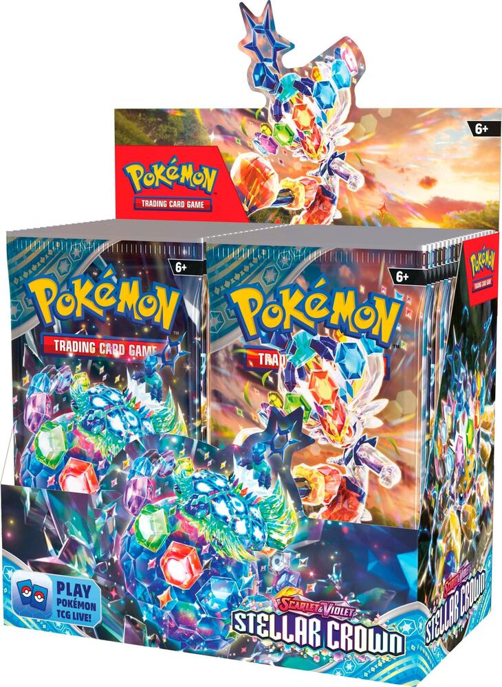 Pokemon Stellar Crown Booster Box Display