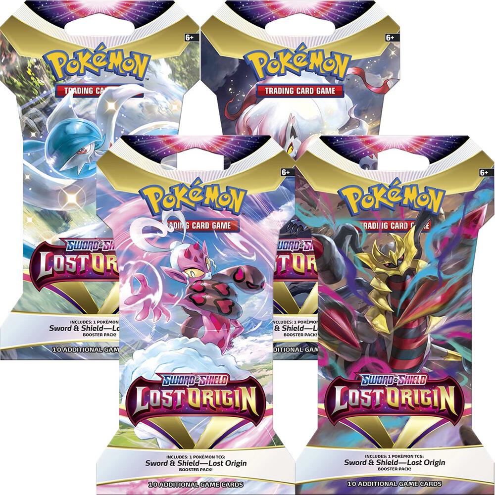 Pokémon Lost Origin Sleeved Booster Pack (4 packs, Random Art)