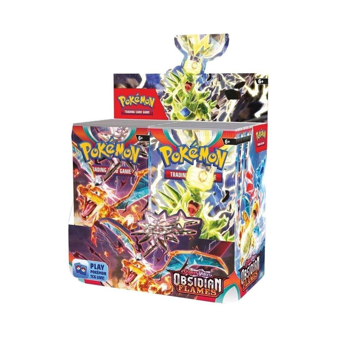 Pokemon Obsidian Flames Booster Box Display